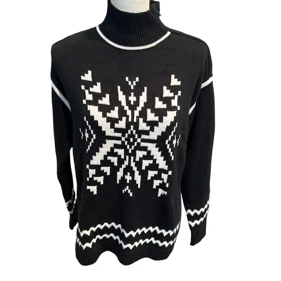 Talbots Sweaters Womens T By Talbots Snowflake Sweater Size